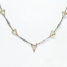 Platinum 7.50cttw Fancy And Club Shape Diamond Chain Necklace - The Back Vault