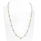 Platinum 7.50cttw Fancy And Club Shape Diamond Chain Necklace - The Back Vault