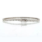14K White Gold 4.28cttw Tennis Bracelet - The Back Vault