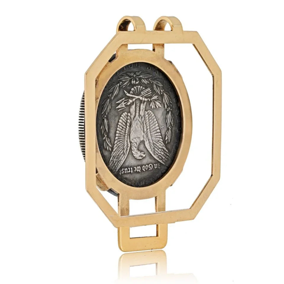 Cartier 14K Yellow Gold 1881 Coin E Pluribus Money Clip - The Back Vault