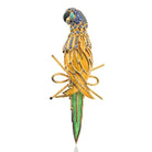 Tiffany & Co. Schlumberger Platinum & 18K Yellow Gold Yellow, Green Enamel Parrot Brooch - The Back Vault