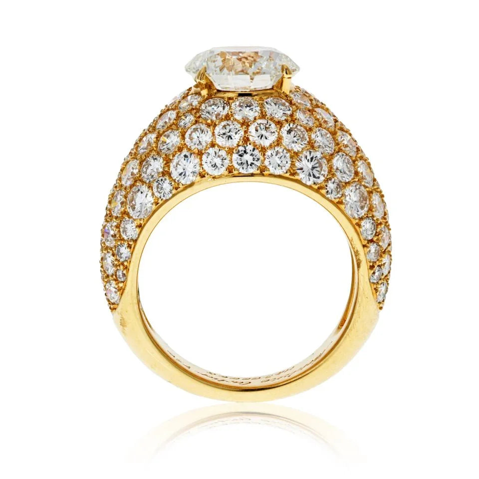 Cartier Circa 1980's 3 carat Round Diamond E/VS1 GIA Ring - The Back Vault