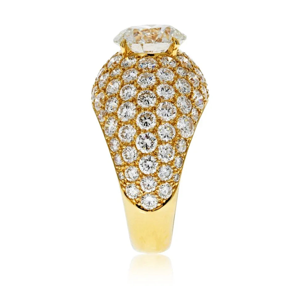 Cartier Circa 1980's 3 carat Round Diamond E/VS1 GIA Ring - The Back Vault