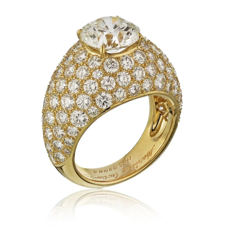 Cartier Circa 1980's 3 carat Round Diamond E/VS1 GIA Ring - The Back Vault
