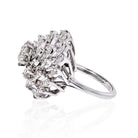 Circa 1950's Platinum 1.30 carat Old European Cut, Marquise Cluster Diamond Ring - The Back Vault