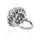 Circa 1950's Platinum 1.30 carat Old European Cut, Marquise Cluster Diamond Ring - The Back Vault