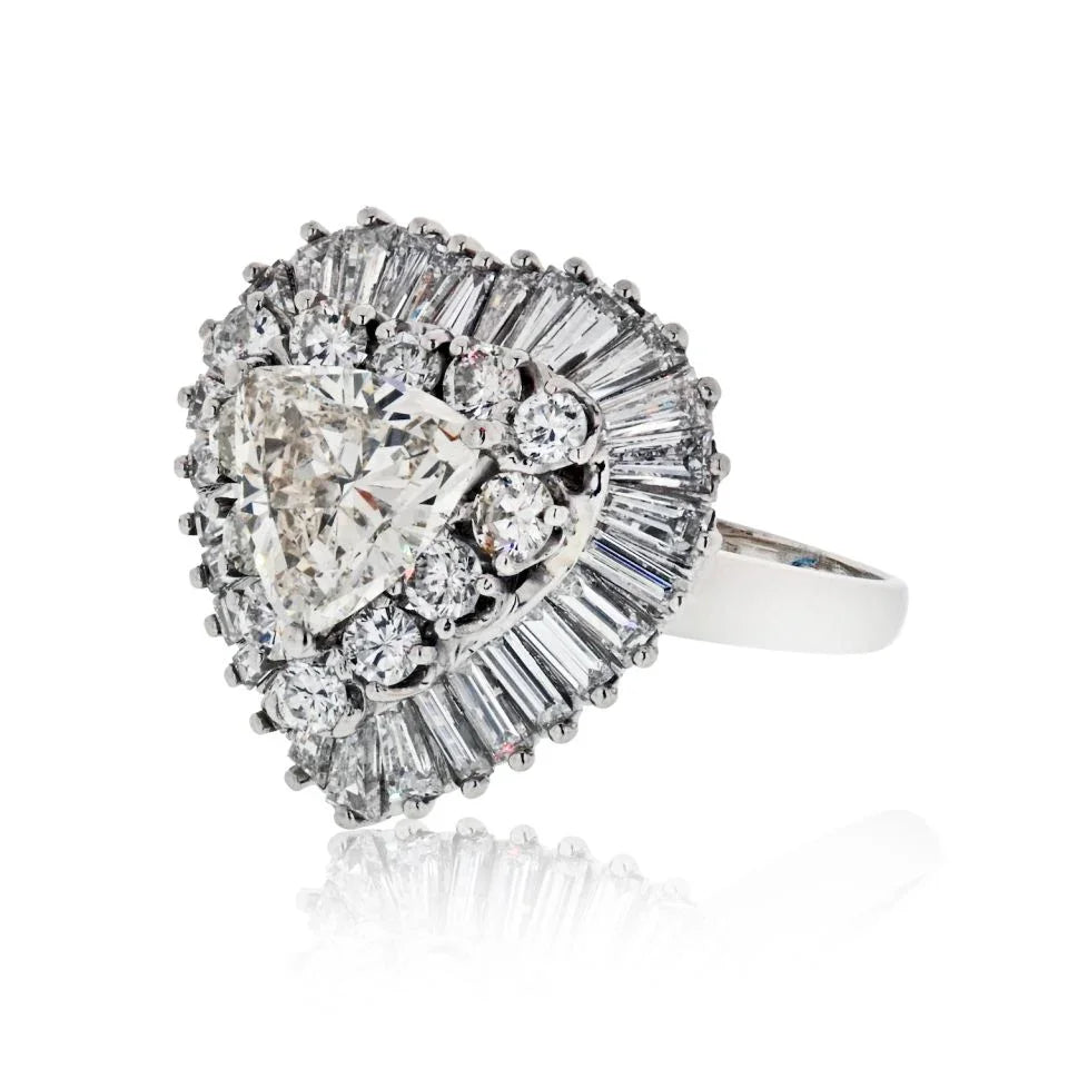 Oscar Heyman 1.82 carat Trillian Diamond J/SI2 GIA Ring Dant Ring - The Back Vault