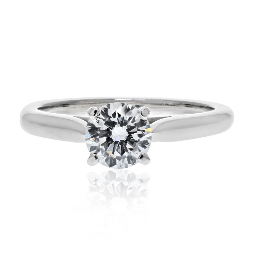 Cartier 0.65 carat Round Diamond G/VS2 GIA 0.65 Carat Round Cut G/VS2 Solitaire Ring - The Back Vault