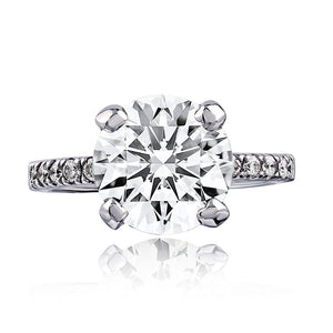 3.02ct Round Cut K VS1 GIA Diamond Engagement Ring