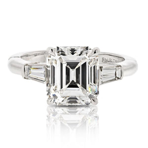 Tiffany & Co. 3.56ct Emerald Cut G color VS1 clarity GIA Engagement Ring