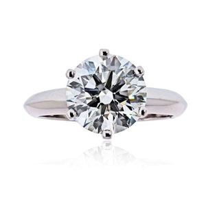 Tiffany & Co. 3 carat Round Diamond H/VVS2 GIA  Ring