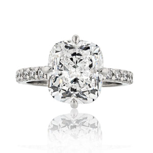 5 carat Cushion Cut Diamond E/VS1 GIA  Ring