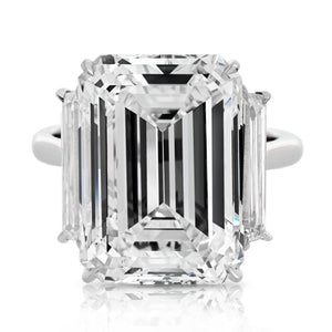 15 carat Emerald Cut Diamond I/IF GIA Engagement Ring