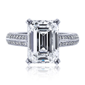5 carat Emerald Cut Diamond E/VS2 GIA  Ring