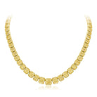 Exceptional 70.52cttw Radiant Diamond Collar 18K Yellow Gold Necklace - The Back Vault