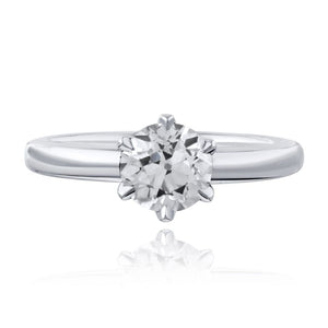 1.29ct Old European Cut J VS2 GIA Engagement Ring