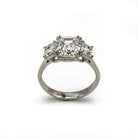 Ascher Cut 3 carat Emerald Cut Diamond D/VVS2 GIA Ring - The Back Vault