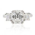 Ascher Cut 3 carat Emerald Cut Diamond D/VVS2 GIA Ring - The Back Vault