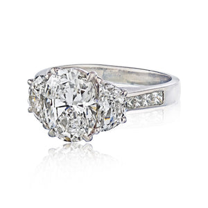 2 carat Oval Diamond I/SI1 GIA  Ring