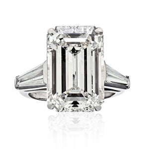 11 carat Emerald Cut Diamond I/VS1 GIA Engagement Ring