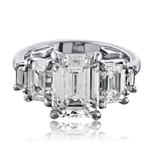 5.30cttw Five Stone GIA Diamond Engagement Ring