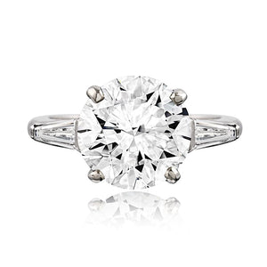 3.01ct I VS2 Round Brilliant Cut Diamond Engagement Ring