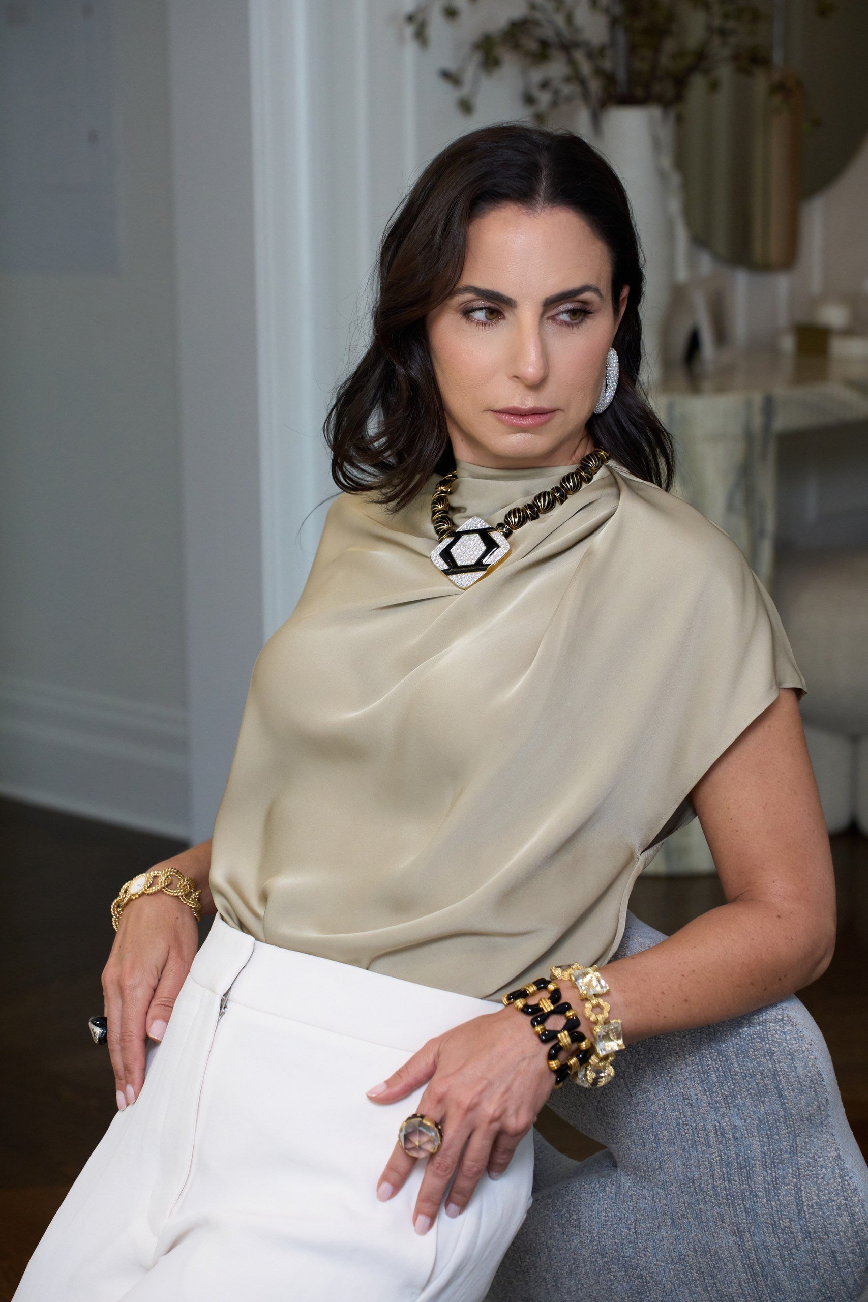 David Webb Rock Crystal Bracelet