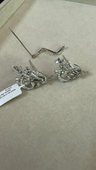 Art Deco Platinum 8.50 carat Diamond Double Clip Brooch