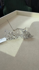 Art Deco Platinum 8.50 carat Diamond Double Clip Brooch