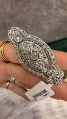 Antique Platinum 3.00cttw Diamond Brooch