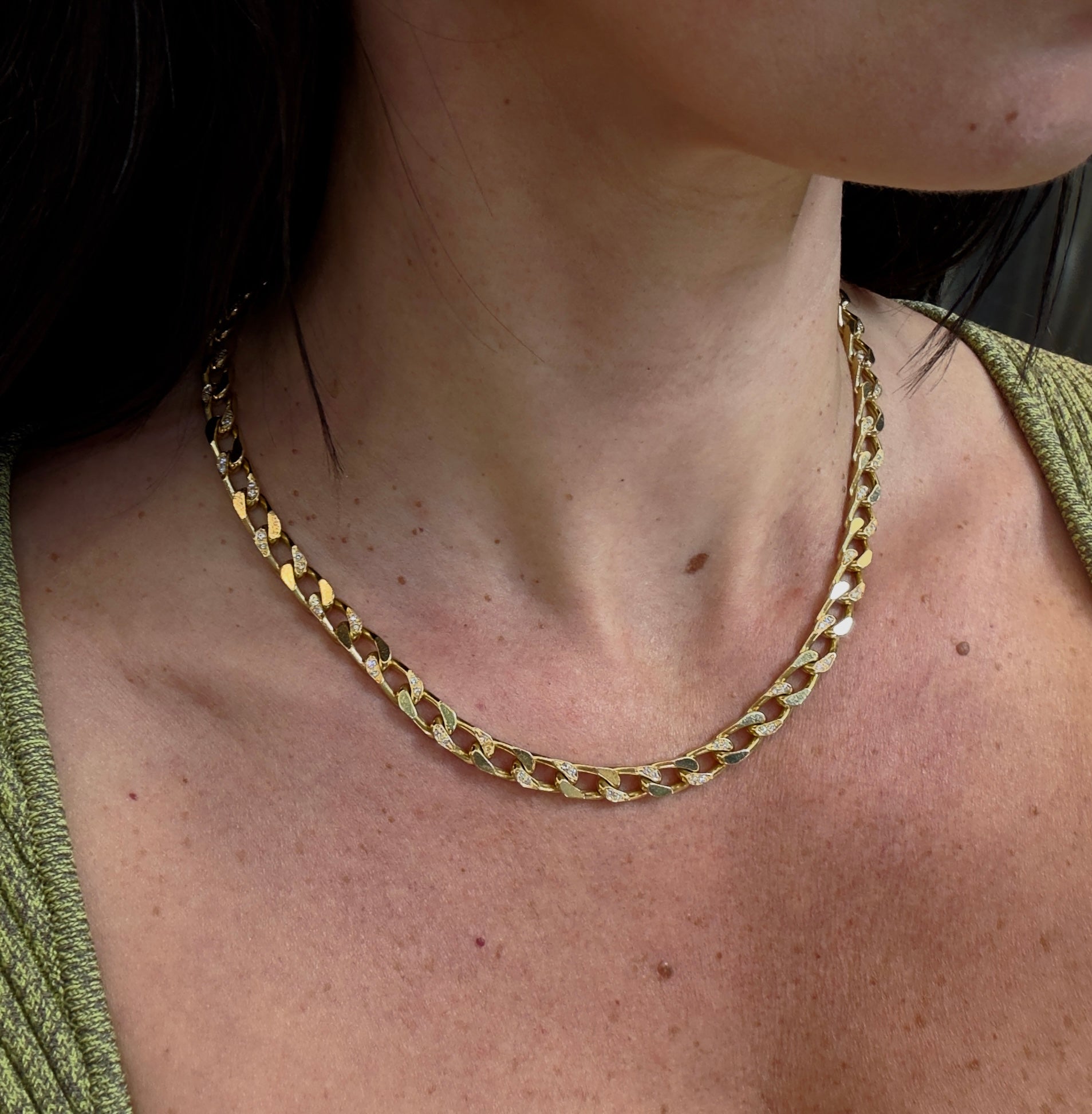 Bvlgari 18K Yellow Gold 1960's Diamond Link Chain – The Back Vault