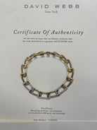 David Webb Platinum & 18K Yellow Gold Open Link Collar Necklace