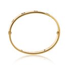 Cartier Love 18K Yellow Gold 4 Diamond Vintage Model Size 17 Bracelet