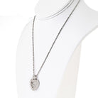 Chopard Happy Diamonds 18K White Gold Five Floating Diamond Heart Necklace - The Back Vault