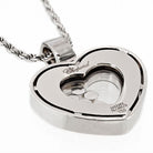 Chopard Happy Diamonds 18K White Gold Five Floating Diamond Heart Necklace - The Back Vault