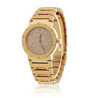 Bvlgari 18K Yellow Gold BB 26 DGG Diamond Dial Wrist Size 6 Watch - The Back Vault