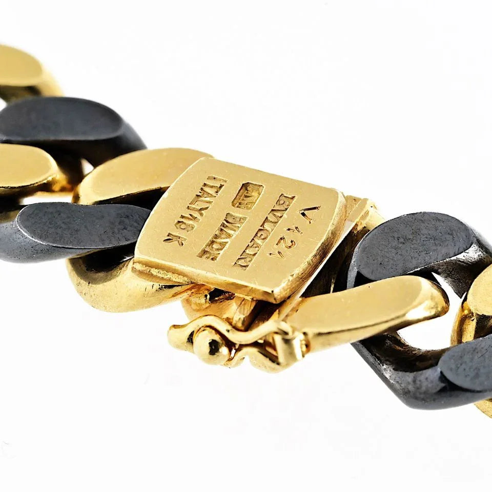 Bvlgari 18K Yellow Gold 34 Inches Curb Link Necklace – The Back Vault