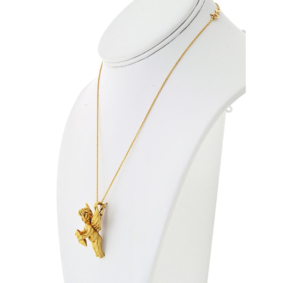 Kieselstein Cord 18K Yellow Gold Angel Charm Pendant – The Back Vault