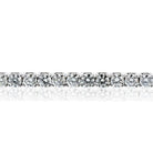Tennis 14K White Gold 14.02cttw Round Cut Natural Diamond Tennis Bracelet - The Back Vault