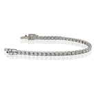 14K White Gold 8.04cttw Diamond Tennis Bracelet - The Back Vault