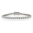 14K White Gold 8.06cttw Diamond Tennis Bracelet - The Back Vault