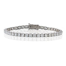 14K White Gold 7.01cttw G-H VS2 Tennis Bracelet - The Back Vault
