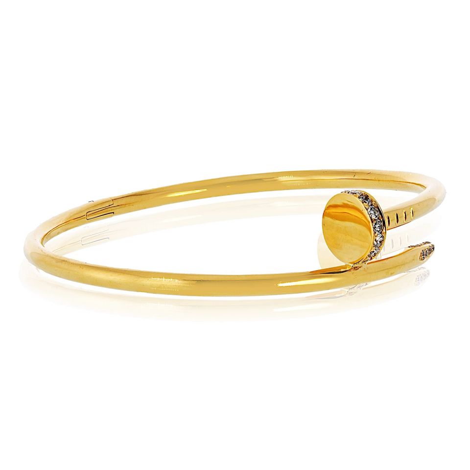 Cartier Juste Un Clou 18K Yellow Gold Size 21 Classic Model Bracelet - The Back Vault