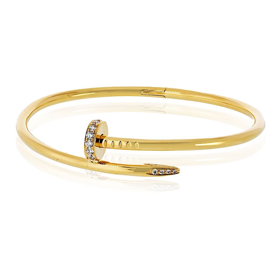 Cartier Juste Un Clou 18K Yellow Gold Size 21 Classic Model Bracelet - The Back Vault