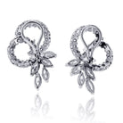 14K White Gold 4.50cttw Diamond Eastate Earrings - The Back Vault