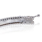 Van Cleef & Arpels 18K White Gold Perlee Clover Diamond Size S Bracelet - The Back Vault