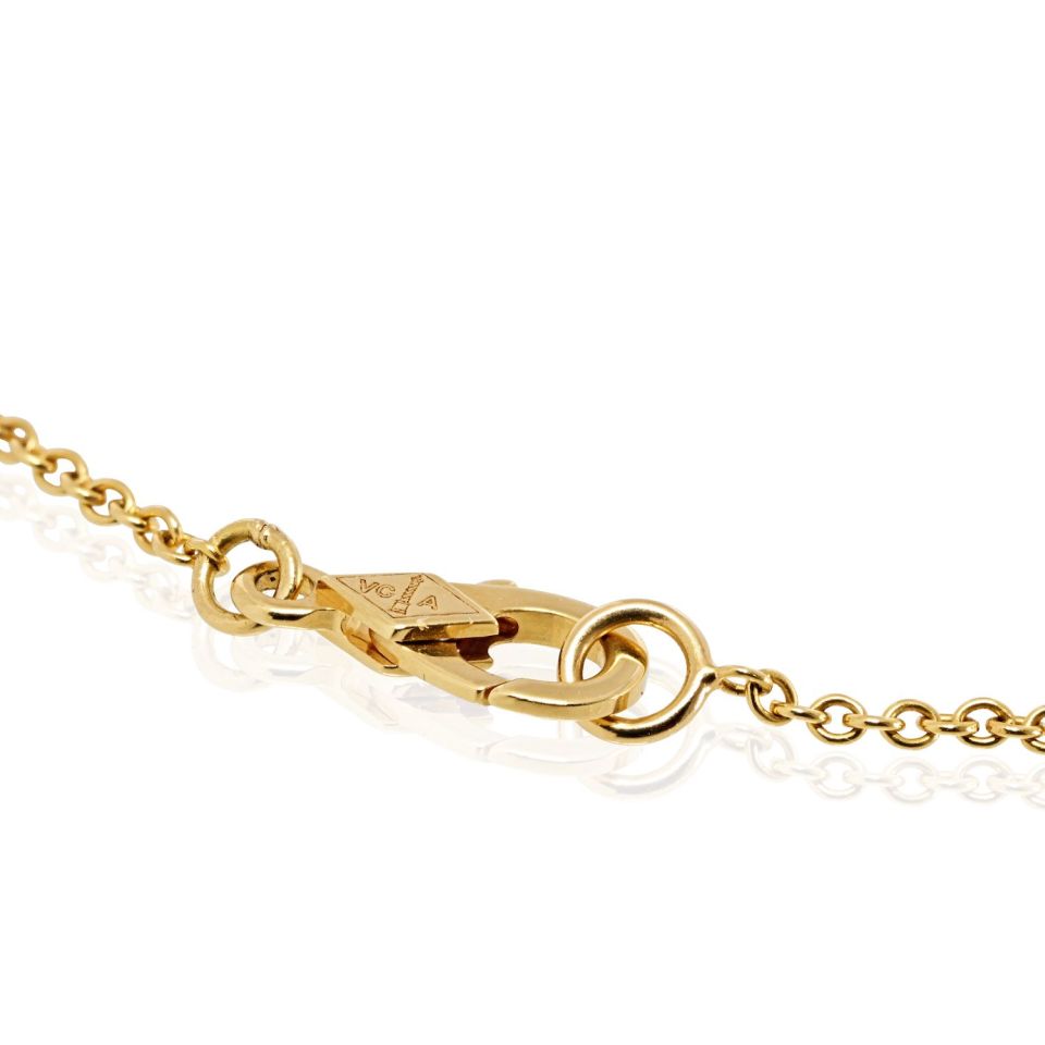 Van Cleef & Arpels 18K Yellow Gold All Gold Vintage Butterfly Necklace - The Back Vault