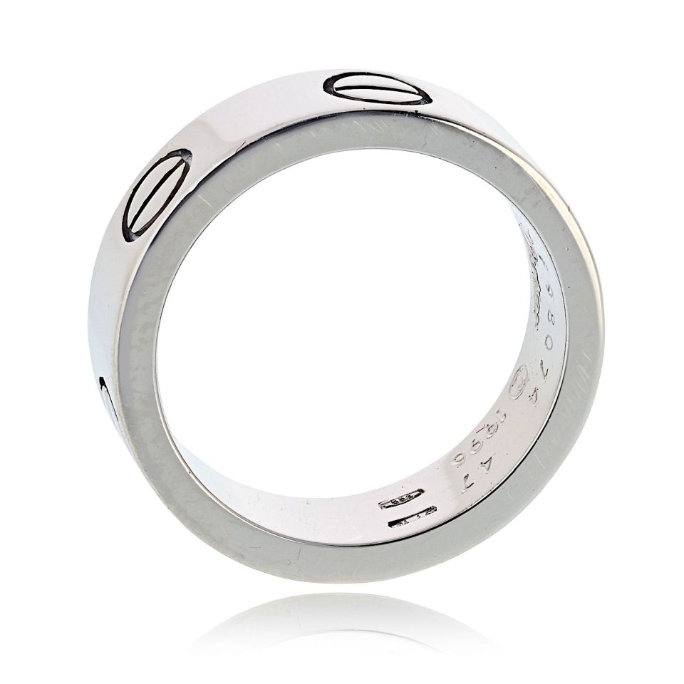 Cartier Love 18K White Gold Classic Ring – The Back Vault