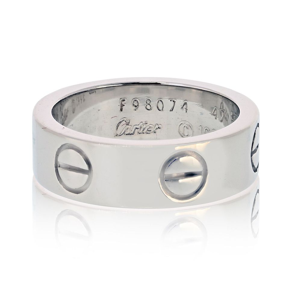 Cartier Love 18K White Gold Classic Ring – The Back Vault