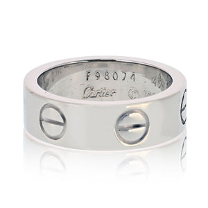 Cartier Love 18K White Gold Classic Ring